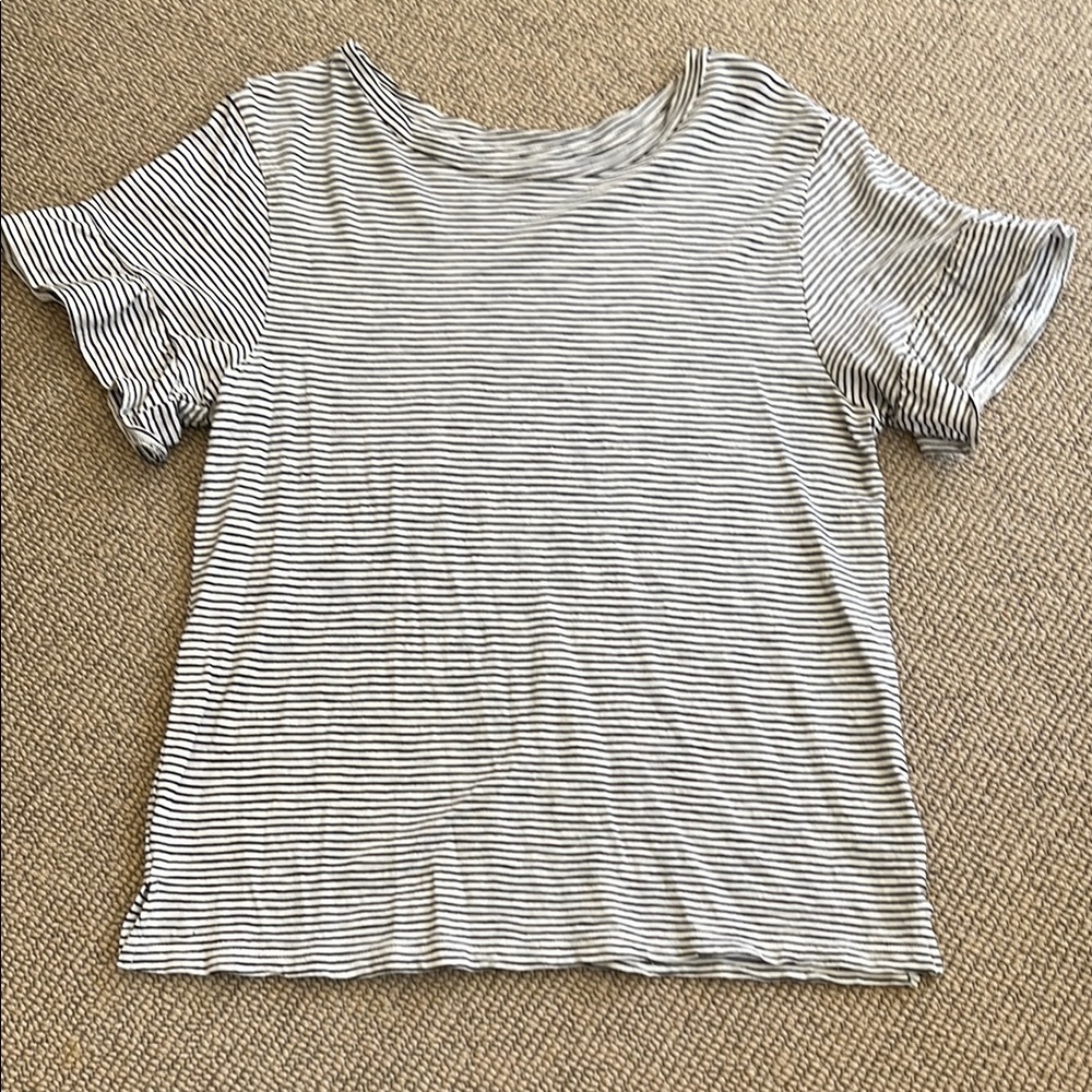 Old Navy Striped Black and White Women's Top